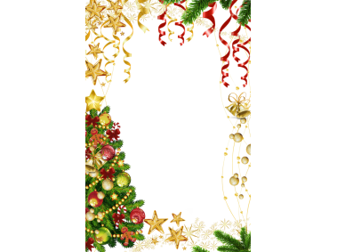 Gold Christmas Photo Frame