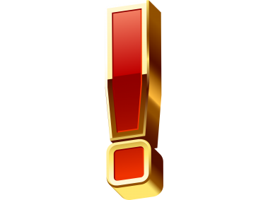 Golden Exclamation Mark