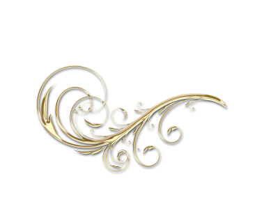 Golden Floral Decor