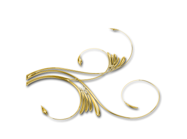 Golden Floral Decor