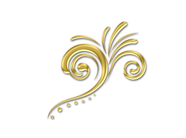 Golden Floral Decor