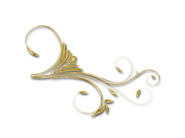Golden Floral Decor