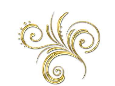 Golden Floral Decor