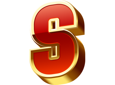 Golden S Letter