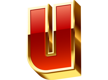 Golden U Letter