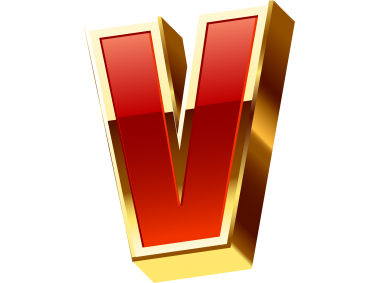 Golden V Letter