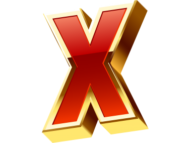Golden X Letter