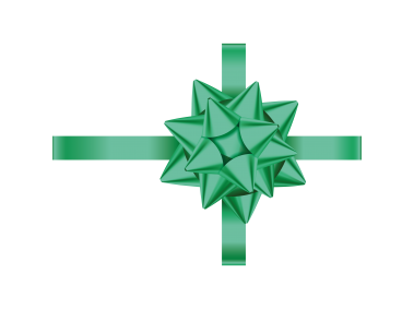 Green Gift Bow