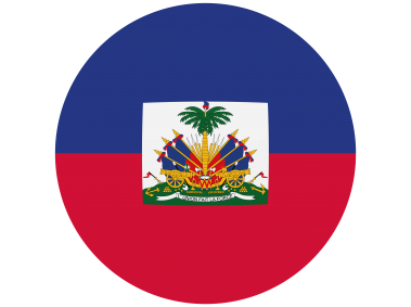 Haiti Round Flag