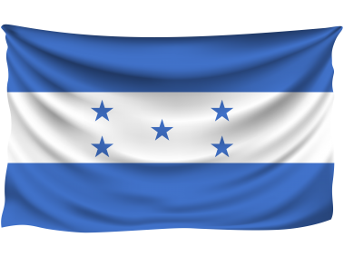 Honduras Wrinkled Flag