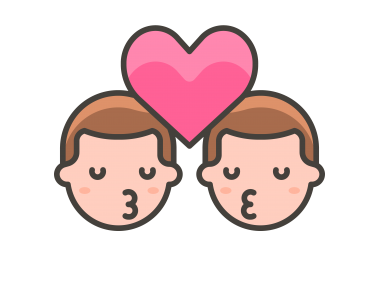 Kiss Man Man Emoji