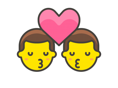 Kiss Man Man Emoji
