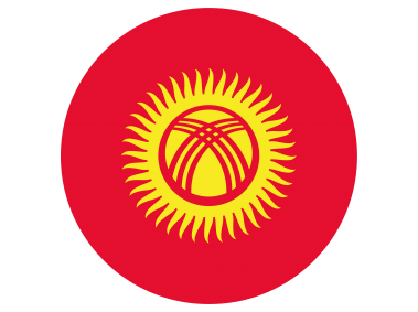 Kyrgyzstan Round Flag