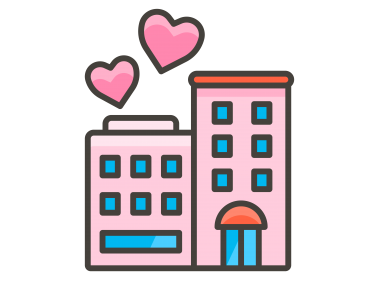 Love Hotel Emoji Icon
