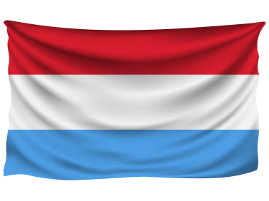 Luxembourg Wrinkled Flag