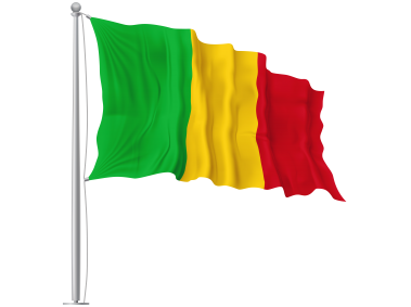 Mali Waving Flag PNG Image