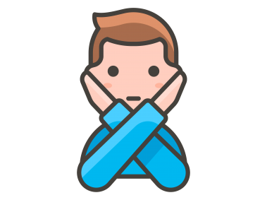 Man Gesturing NO Emoji