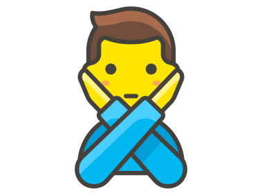 Man Gesturing NO Emoji