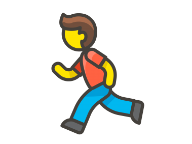 Man Running Emoji