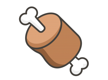 Meat on Bone Emoji Icon