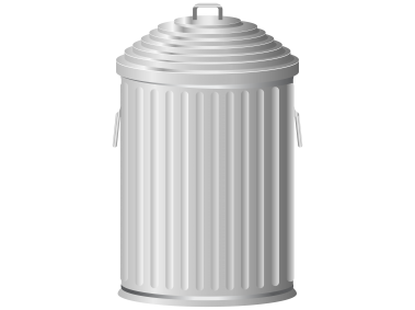 Metal Trash Can