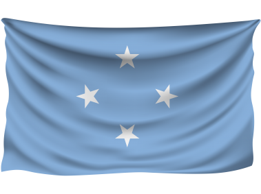 Micronesia Wrinkled Flag