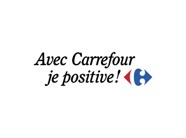 Avec Carrefour je positive!   Logo