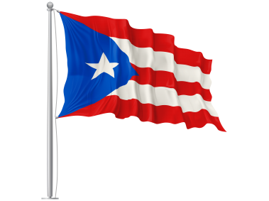 Puerto Rico Waving Flag