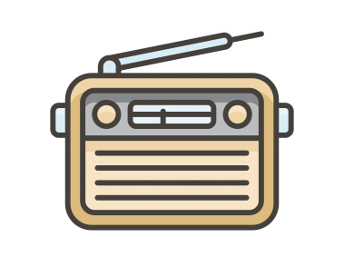 Radio Emoji Icon