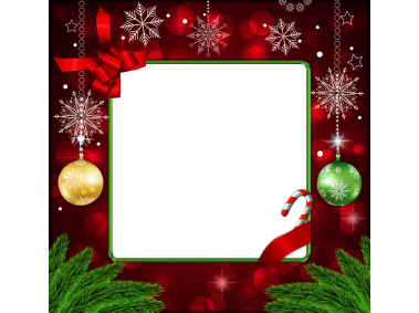Red Christmas Photo Frame