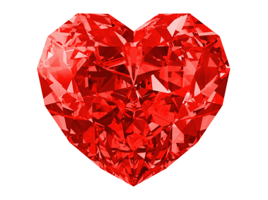 Red Glass Heart