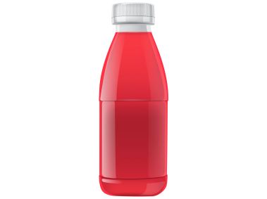 Red Juice Bottle
