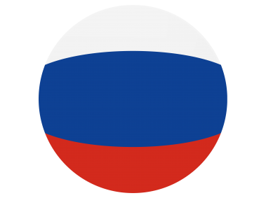 Russia Round Flag