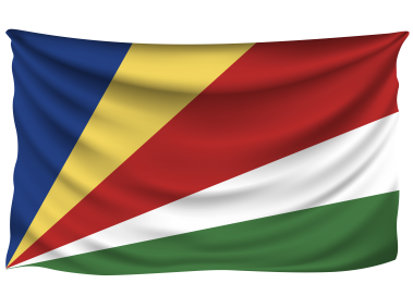 Seychelles Wrinkled Flag