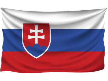 Slovakia Wrinkled Flag
