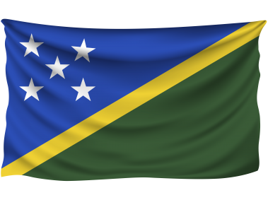 Solomon Islands Wrinkled Flag