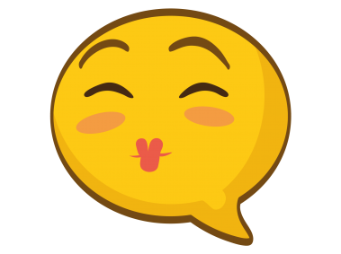 Speech Bubble Shaped Emoji