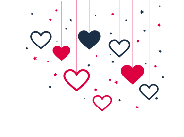 Stylish Hanging Hearts