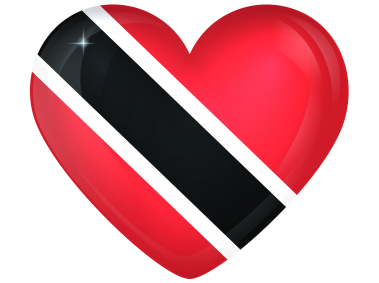 Trinidad and Tobago Large Heart Flag