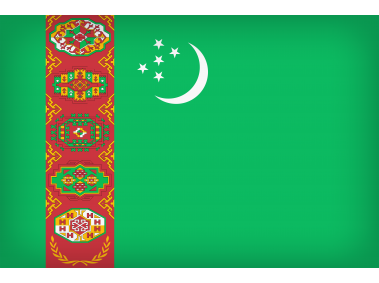 Turkmenistan Large Flag