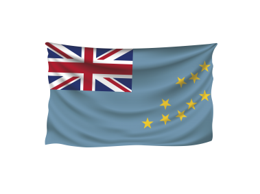 Tuvalu Wrinkled Flag