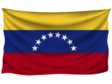 Venezuela Wrinkled Flag