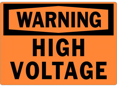 High Voltage Warning Signs