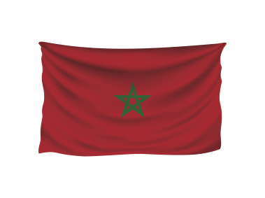 Wavy Morocco Flag