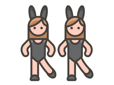 Woman with Bunny Ears Emoji