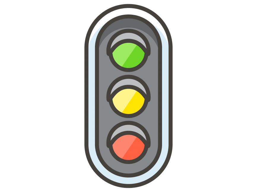 Vertical Traffic Light Emoji Icon