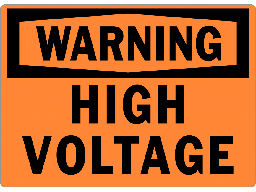 High Voltage Warning Signs