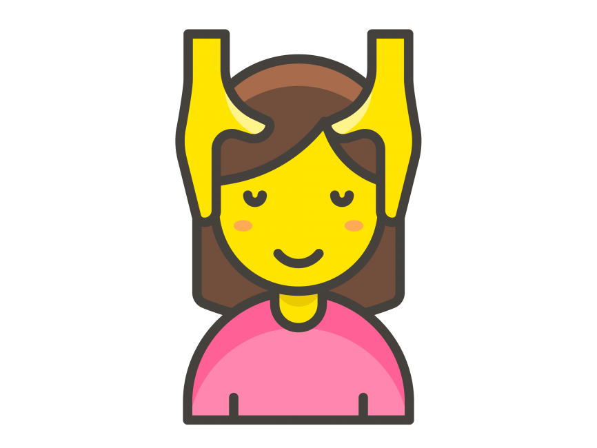 Woman Getting Massage Emoji
